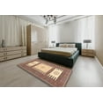 thumbnail image 5 of Ahgly Company Machine Washable Indoor Rectangle Contemporary Sienna Brown Area Rugs, 6' x 9', 5 of 7