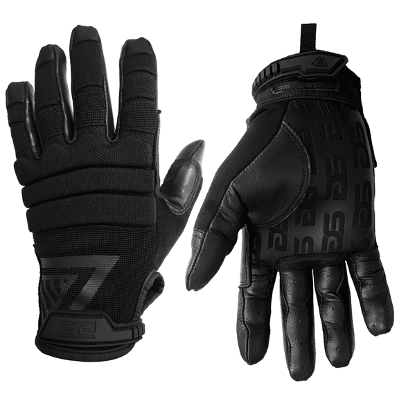 Glove Station 11 Bravo Gloves - Goatskin Leather Palm for Durability, Protection Work Gloves for Men, Gel Foam Gloves for Motorcycle Gloves