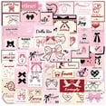 thumbnail image 1 of Paquete de pegatinas Ballet Bow, 50 unidades, álbum de recortes coreano INS Aesthetic, 1 of 2