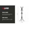 thumbnail image 6 of Oxgord Coat Rack 12 Hooks Freestanding Stainless Steel Hall Tree, 5.6 ft, 6 of 10