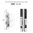thumbnail image 1 of Waterproof Smart Door Lock Fingerprint APP Password RFID Card Keyless Digital Electronic Lock Aluminum/s Sliding ,Easy Installation, 1 of 6