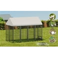 thumbnail image 6 of Pet Playpen Large Dog Kennel Outdoor Pet Pens Dogs Run Enclosure Animal Hutch Metal Coop Fence with Roof Cover. 7.94'L x 4.13'W x 5.95'H.,Dog Crate, 6 of 10
