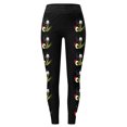 thumbnail image 3 of MKLEKYY Vestido deportivo para mujer, mallas con estampado navideño de dibujos animados, mallas deportivas de yoga de control para mujer, mallas de cintura alta, 3 of 4