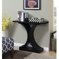 thumbnail image 3 of Convenience Concepts Table Console Newport Infinity, Fini Bois Noir, 3 of 5