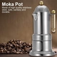 thumbnail image 3 of Cafetière Expresso 200ml, pot à Expresso 4 Tasses, pot à Moka en Acier Inoxydable, 3 of 5
