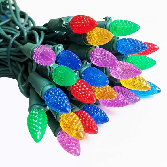 Guirnalda de luces navideñas MXTCLM C3 multicolor, 5,5 m, resistente al agua