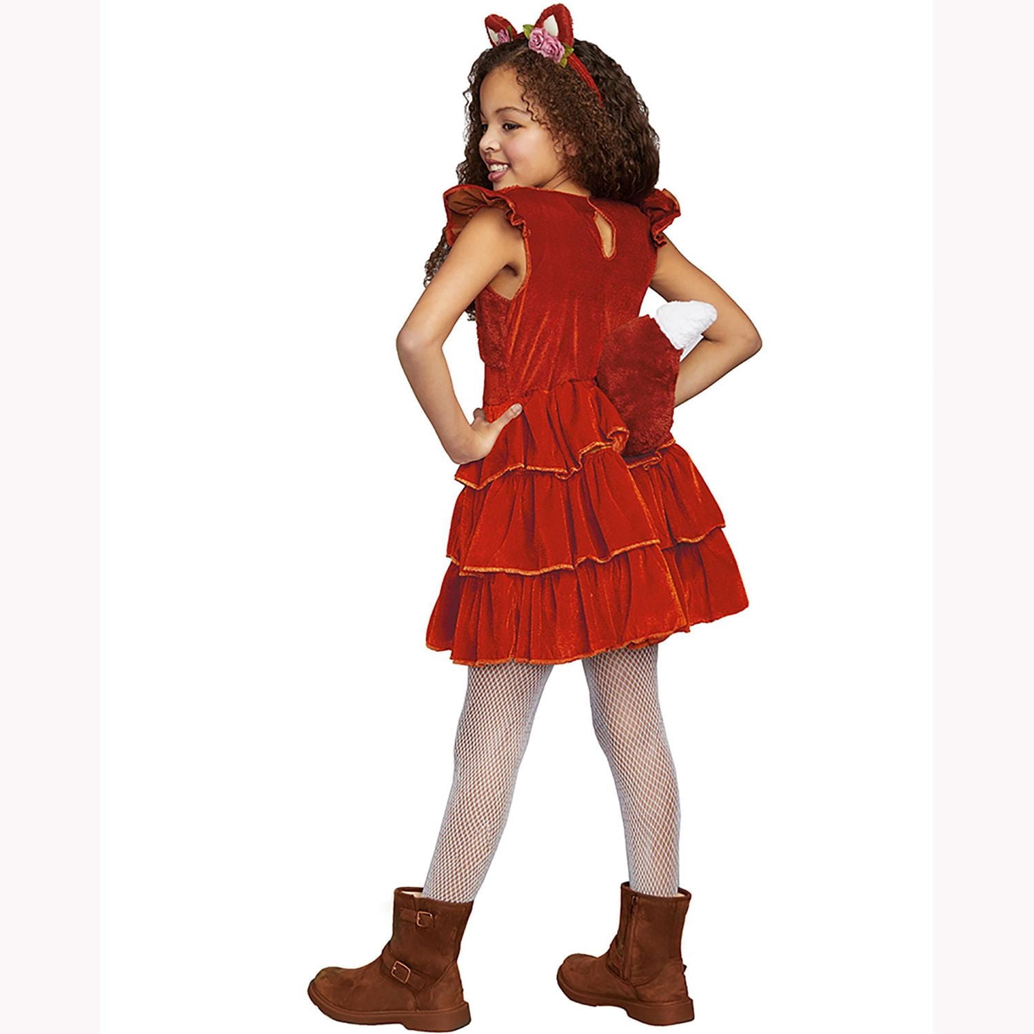 Girls Fuzzy Fox Small  Halloween Costume