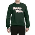 thumbnail image 2 of Wild Bobby Twirler Mom Girl Sports Unisex Crewneck Graphic Sweatshirt, Forest Green, Large, 2 of 5