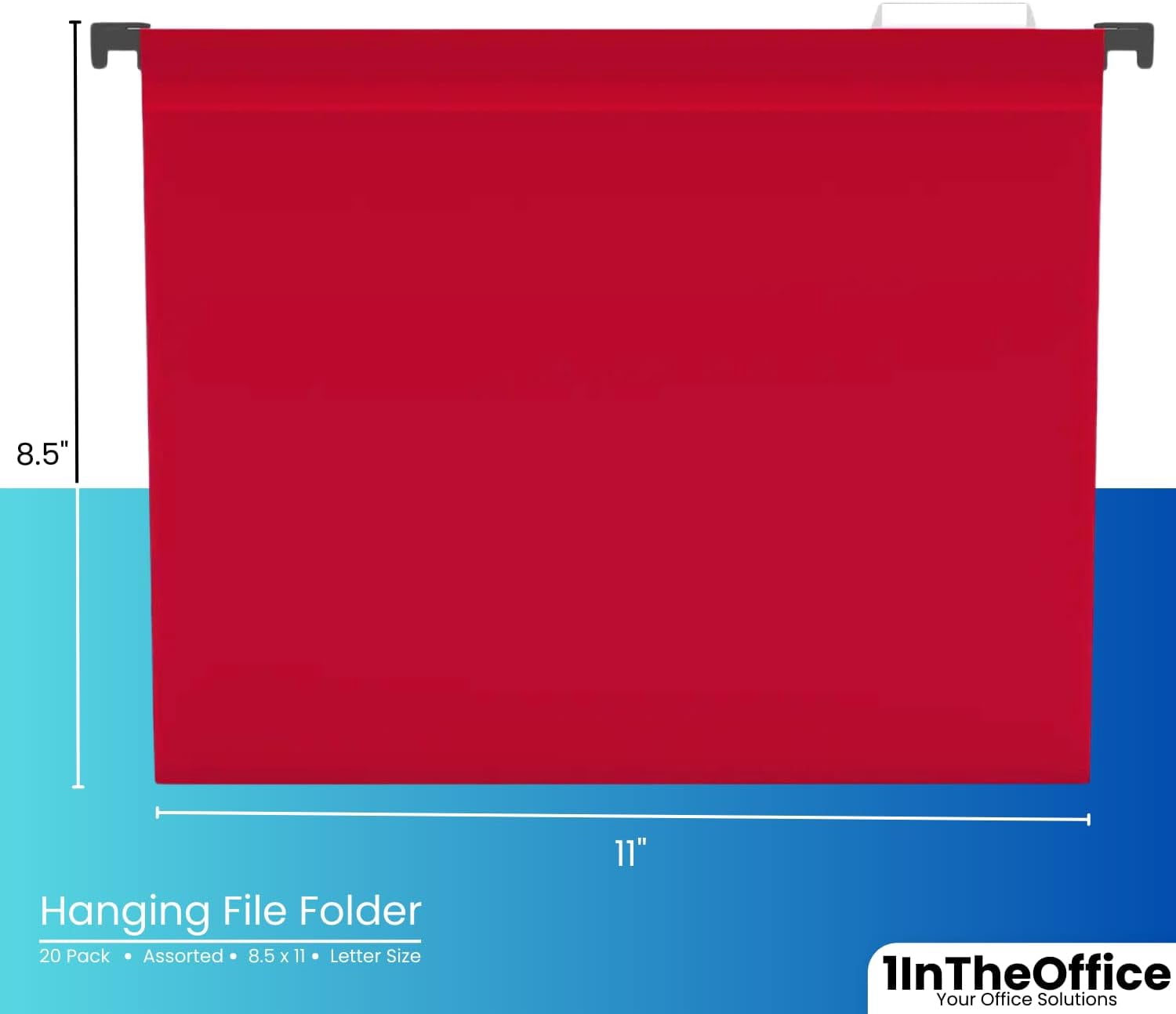 1InTheOffice Plastic File Folders, Poly File Folders Folder Organizer - View #3