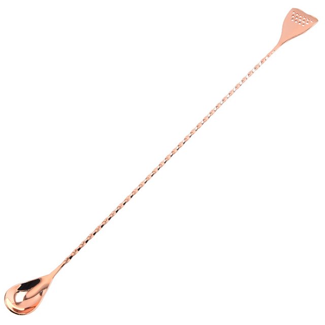 Coofit Bar Spoon Stainless Steel: Double-sided Slotted Spoon Stirring Spoon Tea Spoon