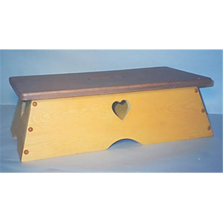 Wooden Step Stool - THE PUZZLE-MAN TOYS W-2306 Childrens Wooden Play Furniture - 11 x 23 in. Safety Step-Stool