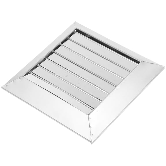 SEWCHICS Rainproof Stainless Steel Vent Panel with Adjustable Louvers for Wall Mounted Exhaust Vent