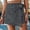 Grey, variant on Skirts for Women Skirt Modern Casual Solid Color Border Texture Culottes for Everyday Wear Blue M