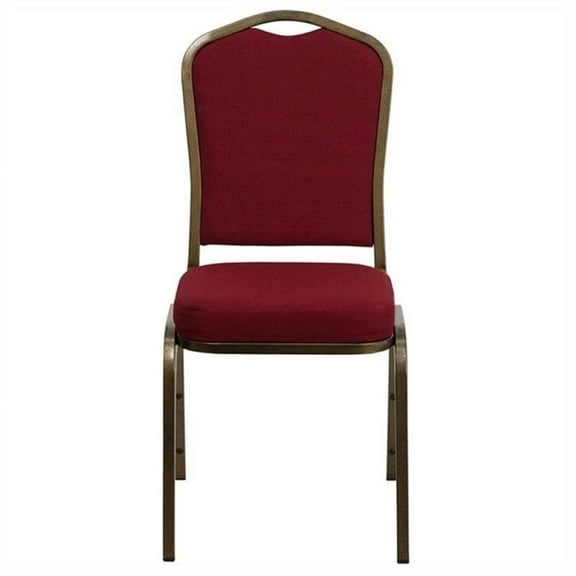 Scranton & Co Stacking Chair with Crown Back in Burgundy