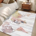 thumbnail image 4 of 3'x5' Area Rugs, World Map Indoor Outdoor Area Rug for Living Room Bedroom, Farmhouse Abstract Illustration Wooden Grain Washable Bathroom Rugs Kitchen Floor Carpet Mats Home Decor Aesthetic, 4 of 8