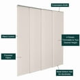thumbnail image 4 of Chicology Adjustable Sliding Panel Blinds. Rose Gold, 46"-86"W X 0"-96"H, 4 of 9