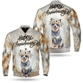 thumbnail image 3 of Happy Anniversary Australian Cattle Dog Celebrates Wedding Love Family Party All Over Print 3D Baseball Jacket Heeler Lover Gifts Bomber Jacket Softball - 01015, 3 of 6