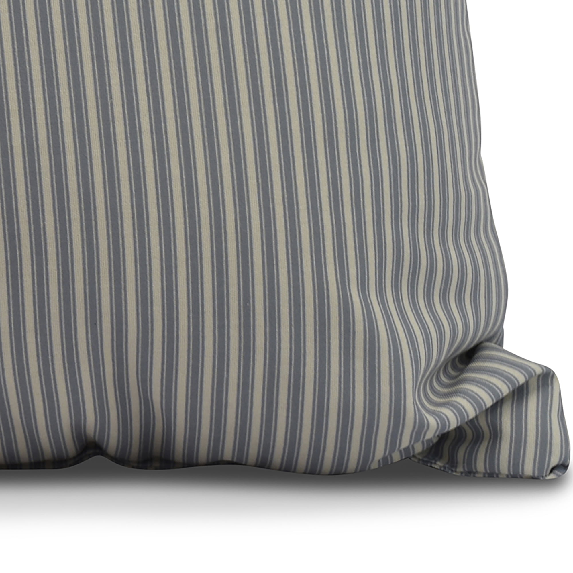 Simply Daisy, 18" x 18" Ticking Stripe Outdoor Pillow, Navy Blue