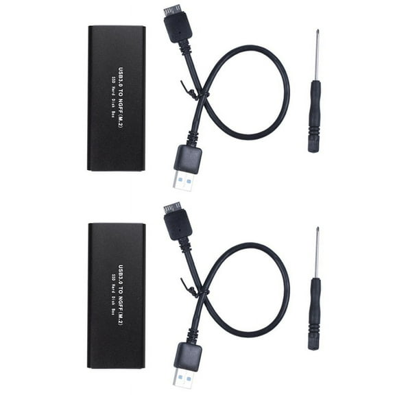 2X M.2 Ssd to USB 3.0 External Ssd Reader Converter Adapter Enclosure with Uasp