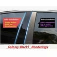 thumbnail image 3 of Car PC Material Pillar Post Cover Door Trim Window Molding Sticker Plate For Ford Taurus(2015-2020)/FLEX(2009-2014), 3 of 5