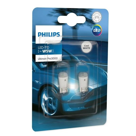 Philips Ultinon PRO3000 LED 158, 168, 194, 2825, W5W Cool White Automotive Bulb