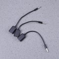 thumbnail image 2 of Milisten 3PCS USB To 3.5MM 12V Vehicle Mounted MP3 Transfer Cable Aux CD Player Audio Cable(Black), 2 of 5