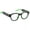Black-green, variant on Kids Smart Glasses with RGB Lights, Open Ear Bluetooth Audio Glasses, UV400 Blue Light Blocking, Built-in Mic, Hands Free Calls, Voice Control, Magnetic Charging