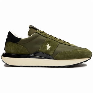 Polo Ralph Lauren Masters Court Sneakers Size 8.5D White Green Leather EVA Sole Polo Ralph Lauren Mens Court Leather-Suede Snea WHITE  main image 4
