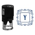 thumbnail image 1 of Printtoo Office Stationary R-40 Self Inking Square Swirl Border Y Alphabet Monogram Initial Rubber Stamp, 1 of 3