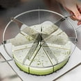 thumbnail image 2 of Stainless Steel Vegetable Cutter Pie Cookie Slicer Versatile Cake Cutting Tool for Equal Portions in Kitchen Ideal for Home Baking and Events, 2 of 4