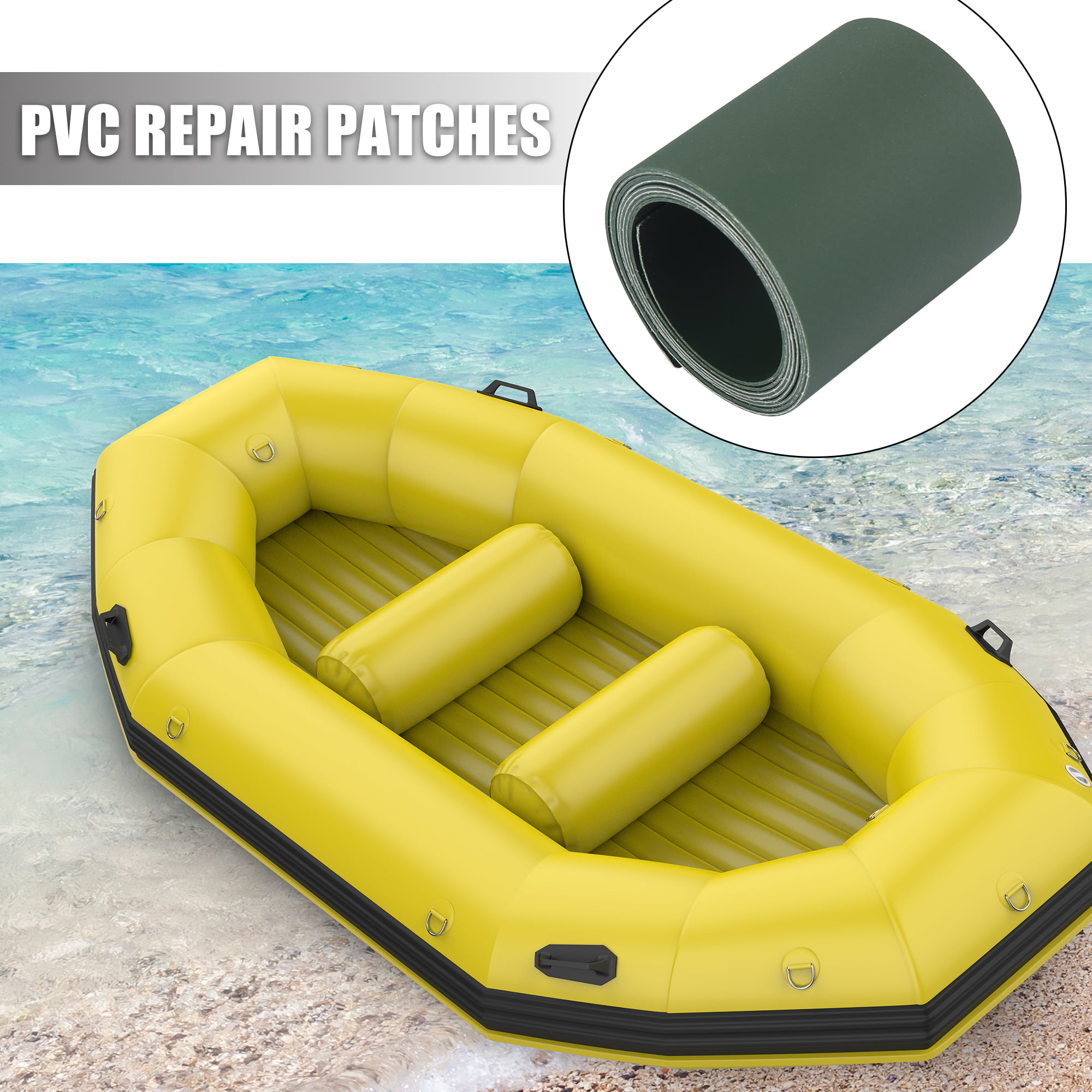 Inflatable Boats Kayak Damaged Leaking Hole PVC Repair Patch Kit Waterproof FL 