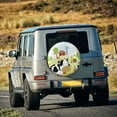 thumbnail image 3 of Fotbe Farmfield with Cute Animals Spare Tire Cover Thickening Universal Fit for Jeep, Trailer, RV, SUV, Truck, Tough Tire Wheel Soft Cover-14 inch, 3 of 9