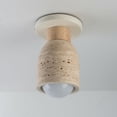 thumbnail image 3 of 10629TVOY Maxim Lighting Pompeii - 1 Light Flush Mount-7.75 Inch Tall and 4.75 Inch Wide-Travertine Oyster Finish, 3 of 5