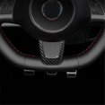 thumbnail image 2 of Real Hard Carbon Fiber Sticker for Fiat 500 Abarth 595 2012 2013 2014 2015 Steering Wheel Trim Acces, 2 of 5