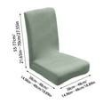 thumbnail image 5 of Arestory Velvet Stretch Chair Covers for Dining Room Set of 1, Soft Fit Removable Washable Kitchen Chair Slipcover Protector, 5 of 8