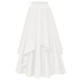 thumbnail image 3 of Women's Renaissance High Waist Elastic Layered Ruffled Skirt All-Season Elegant Skirt for Casual/Formal Wear, 3 of 10