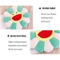 thumbnail image 3 of Juguete de peluche de flor de sol, almohada de felpa de girasol colorida, cojín de sofá relleno, cojín suave y cómodo (B, 3 of 3