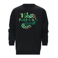 thumbnail image 3 of Mens Fashion Sweaters Geometric Pattern Printed Length Sleeve Flowy Pullover Shirts Classic Fit Loose Lounge Sweatshirts Trendy Sweatshirts Cardigan with Pocke 2024 Black,M, 3 of 4
