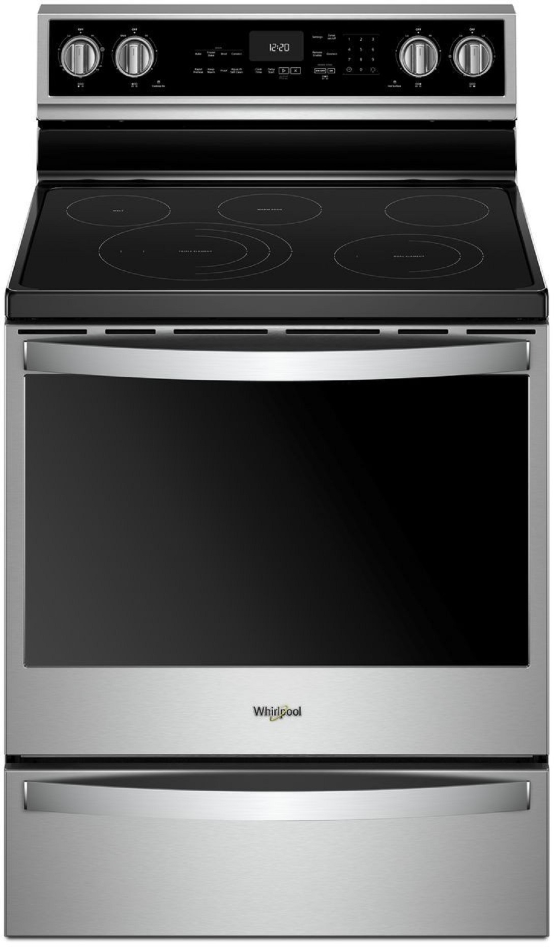 Whirlpool WFE975H0HZ 30 Inch Freestanding Electric Range with Frozen