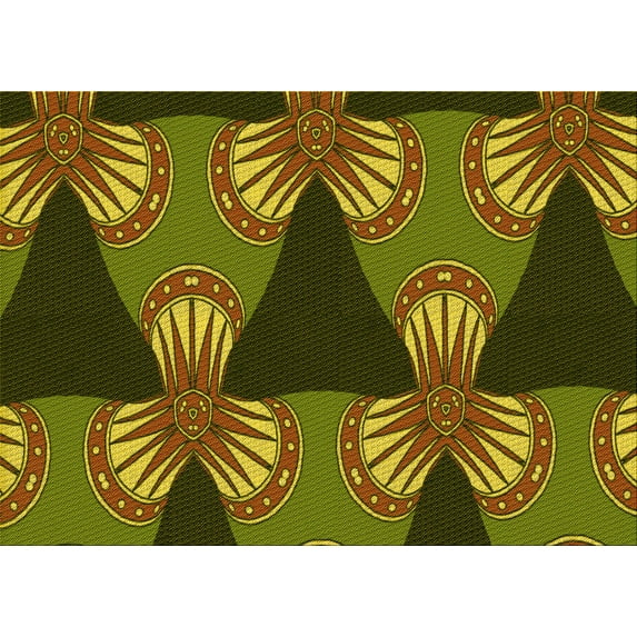 Ahgly Company Indoor Rectangle Patterned Bakers Brown Area Rugs, 7' x 9'