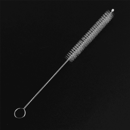 

50 Pcs 10mm Dia Chemistry Test Tube Bottle Nylon Washing Brush Tool White