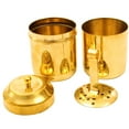 thumbnail image 2 of Spillbox Traditional Brass Filter Coffee Maker, Brass, South Indian Drip Sytle Decoction Liquid Maker, Coffee Filter Vessel, Utensil, Kumbakonam Degree Coffee Filter for Home, 2 of 4