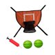 thumbnail image 5 of Trampolín, aro de baloncesto, portería de baloncesto, juguete deportivo, juego de portería, accesorio de trampolín para todas las edades, base ligera. naranja, 5 of 8