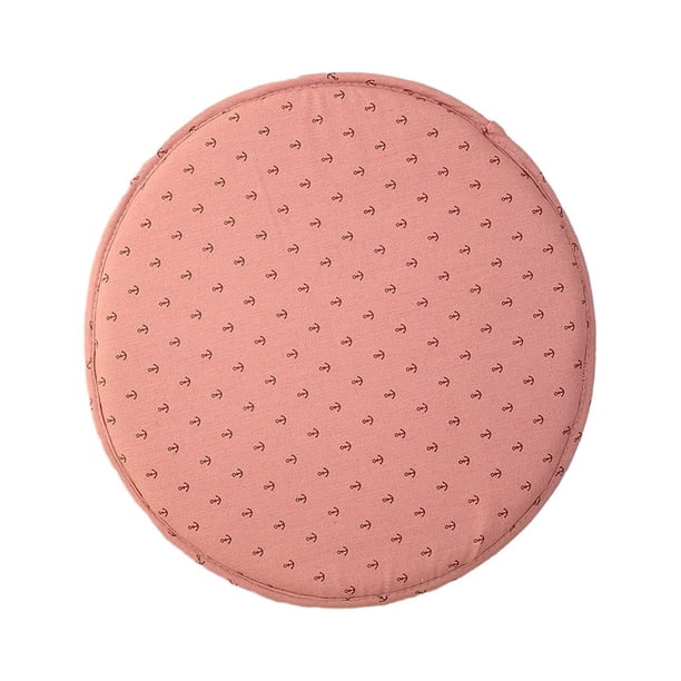Matsuzay Cojín de asiento de pulgadas con correas, almohadilla antideslizante para silla, alfombrilla de taburete de espesor, suave, Decoración del hogar Rojo Diámetro 33cm