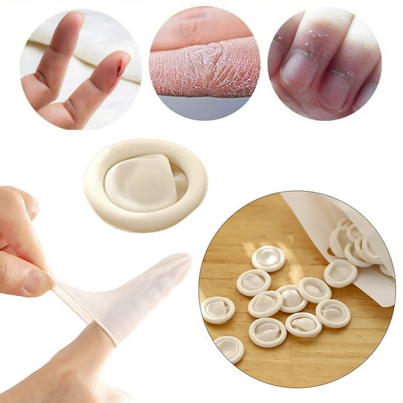 Guitar Finger Tips Nail Glue Sticks Bulk Static Disposable Latex Finger Cots White 100pcs Rubber Fingertips Protective Finger Gloves