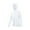 White, variant on ‌‌Women's Sun Hoodie UPF 50+Rash Guard Jacket Full Front Zipper and Waist Cinch for Hiking S-XL
