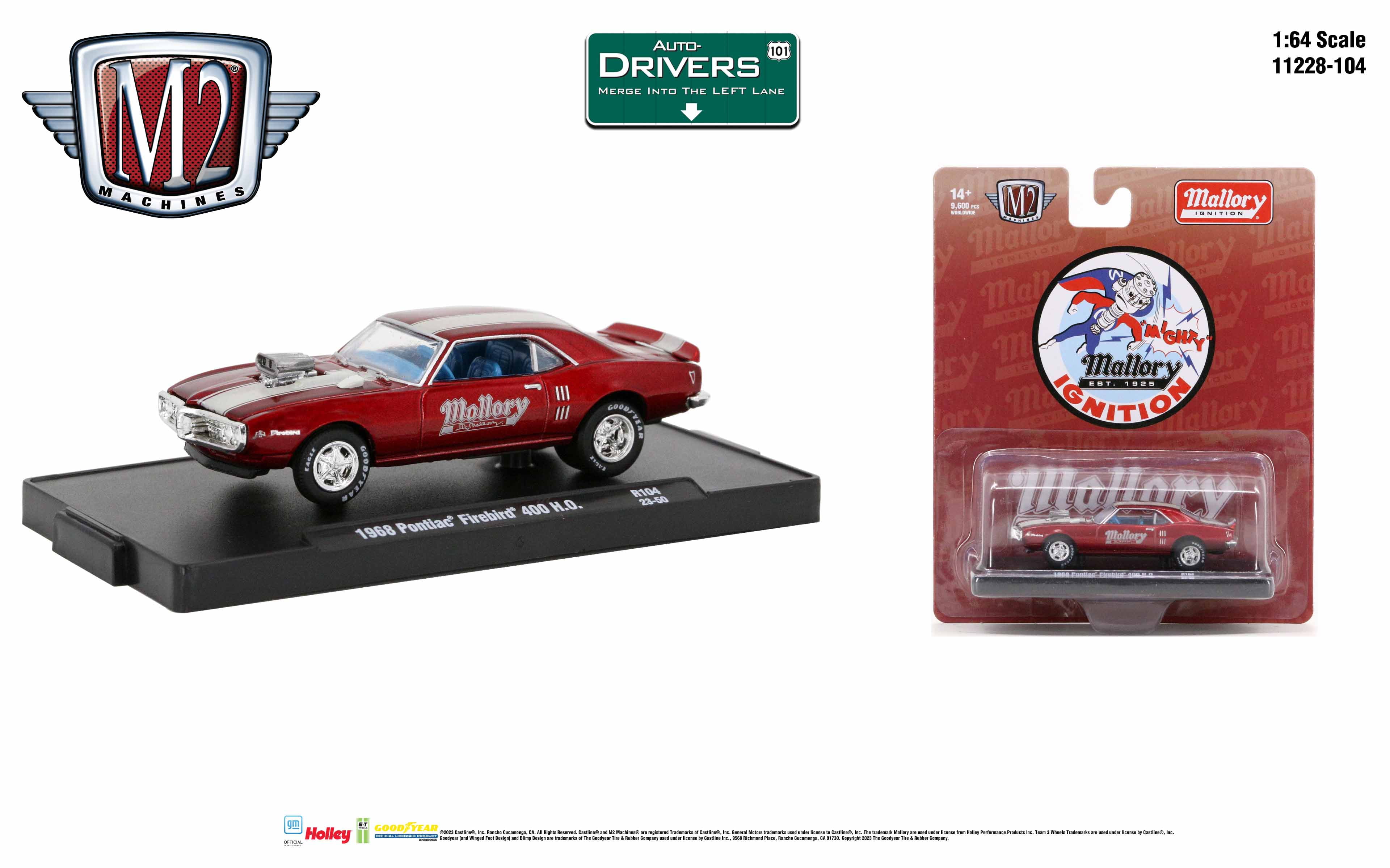 M2 Machines Auto-Drivers Release 91 - Mallory - 1968 Pontiac
