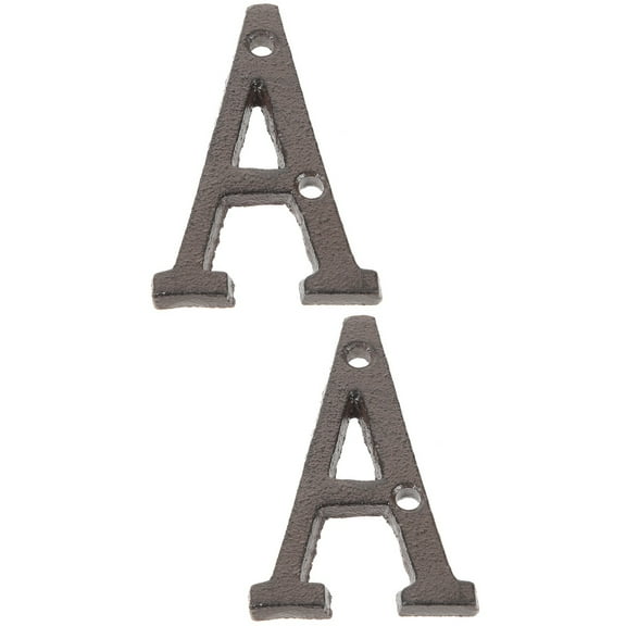 2 PCS Letters for outside Mailbox Wrought Iron House