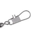 thumbnail image 3 of Conector de rodamiento de bolas a presión de bloqueo giratorio de barril rodante de pesca de 10 piezas hecho de aleación de cobre dura 5 Sunnimix Pesca Rolling Barrel Swivel, 3 of 8