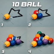FG 9 & 10 Ball Magic Rack – 2-Pack Billiard Ball Rack for Pool Table | Fedor Gorst Edition, Diamond Magic Ball Design